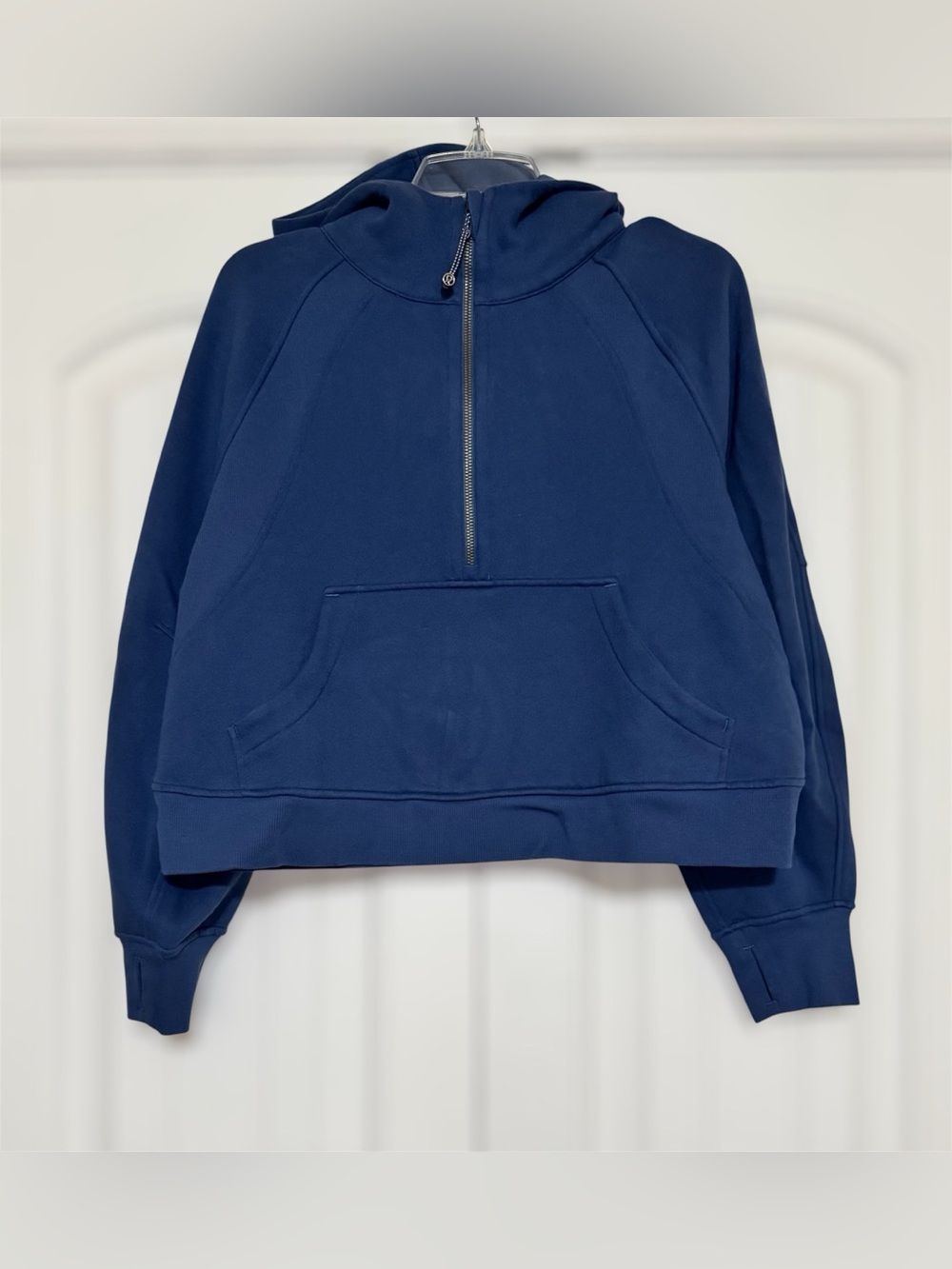 Lululemon Scuba Oversized Half-Zip Hoodie in Blue Twill Size M/L